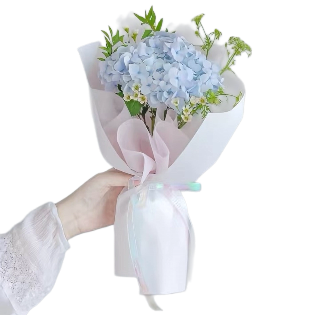 Hydrangea Cloud Bouquet · 蓝绣球云裳