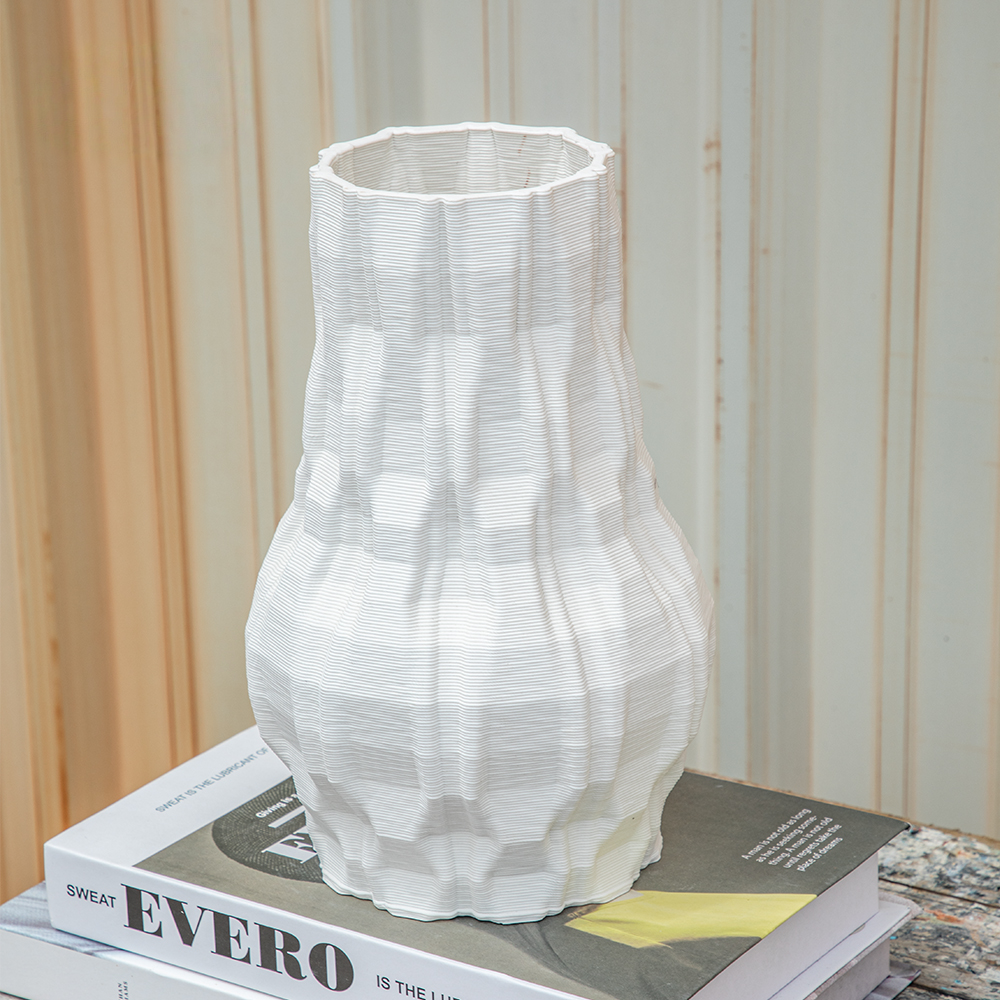 Honeycomb 3D-Printed Ceramic Vase · 蜂巢艺术陶瓷花瓶