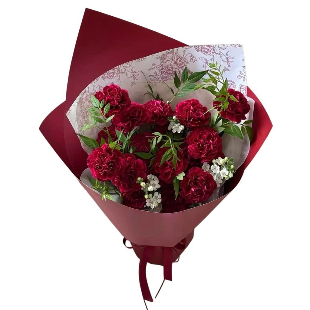 Eternal Crimson Carnation Bouquet · 永恒红康乃馨花束