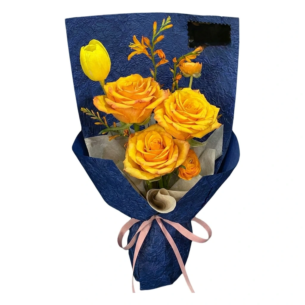 Sunshine Yellow Rose & Tulip Bouquet · 阳光黄玫瑰郁金香花束