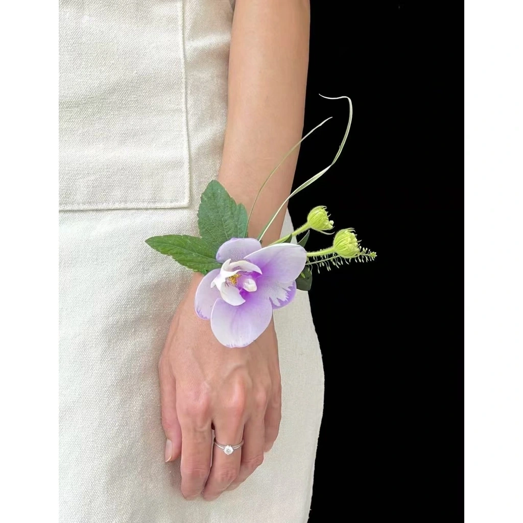 Purple Orchid Wrist Corsage