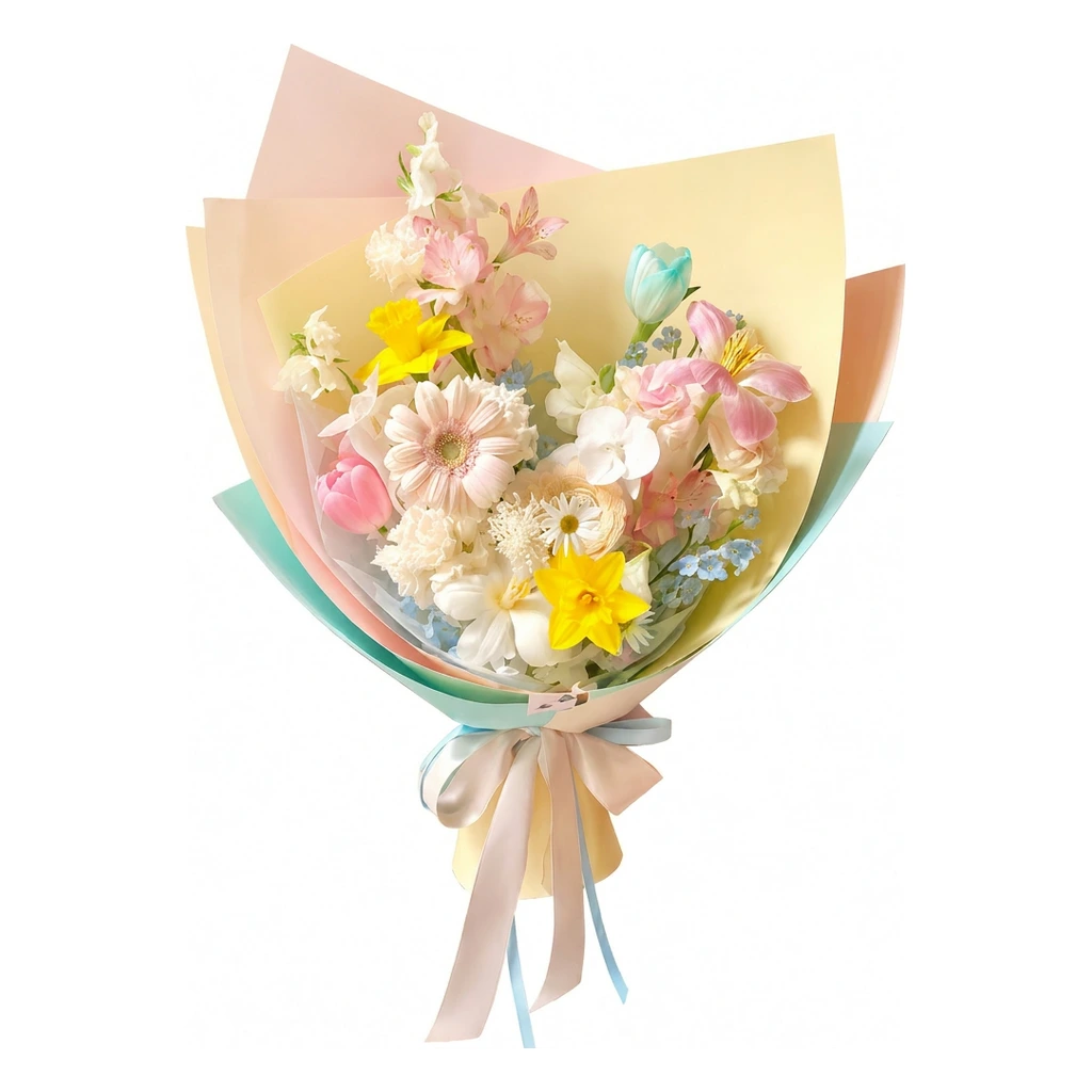 Pastel Spring Harmony Bouquet
